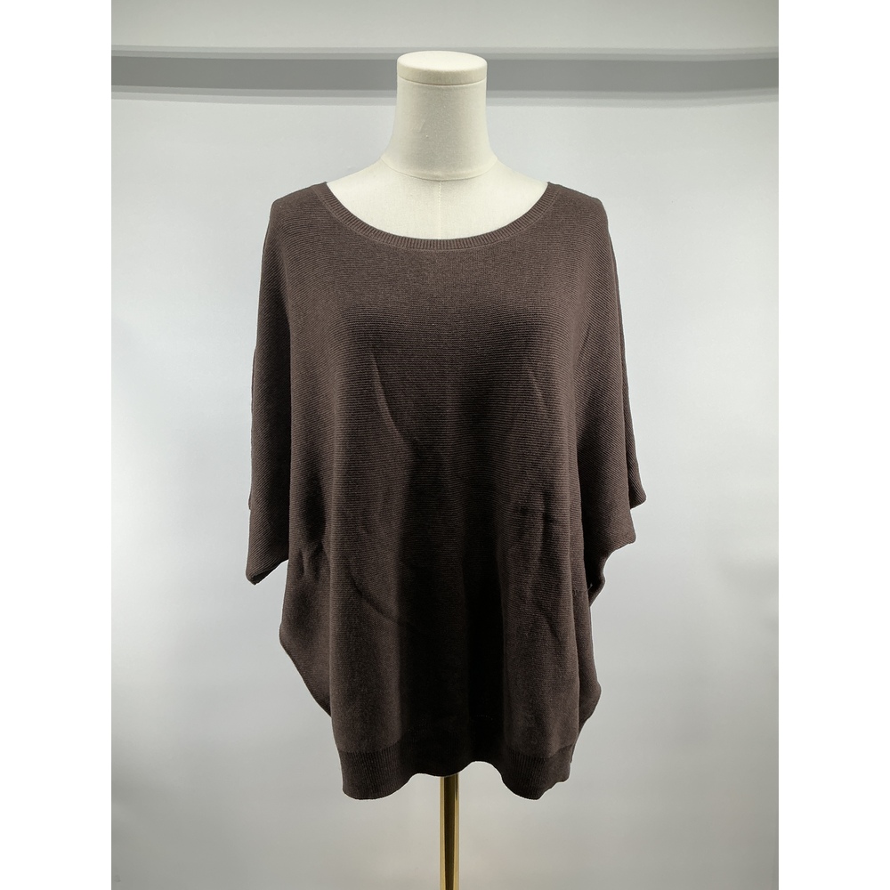 Lightweight Cotton Cashmere Link-Stitch Dolman Sweater